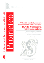  Volantini, manifesti, circolari, tesi congressuali (1943-1949) del Partito Comunista Internazionalista